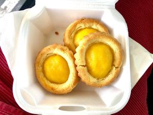 Eggless tarts at Chef Kenny's Vegan Dim Sum in Las Vegas