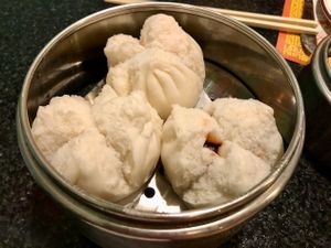 Vegan BBQ pork bun at Chef Kenny's Vegan Dim Sum in Las Vegas