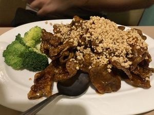 Crispy beef and broccoli  at Chef Kenny's Vegan Dim Sum in Las Vegas