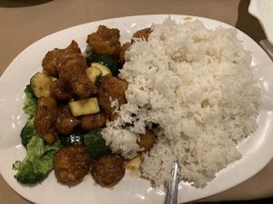 General tzo chicken  at Chef Kenny's Vegan Dim Sum in Las Vegas