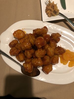 Orange chicken   #Veganuary at Chef Kenny's Vegan Dim Sum in Las Vegas