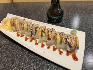 Vegan Dragon Roll  at Chef Kenny's Vegan Dim Sum in Las Vegas