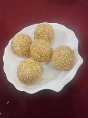 Sesame balls  at Chef Kenny's Vegan Dim Sum in Las Vegas