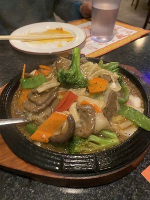 Sizzling beef plate #Veganuary at Chef Kenny's Vegan Dim Sum in Las Vegas
