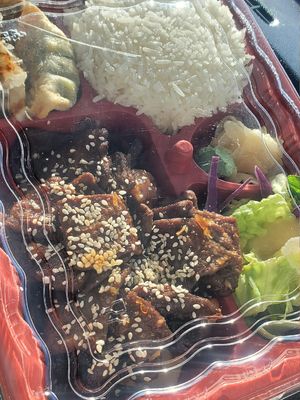 Korean bbq bento box #Veganuary at Chef Kenny's Vegan Dim Sum in Las Vegas