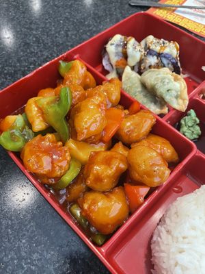 Sweet and Sour “chicken"  at Chef Kenny's Vegan Dim Sum in Las Vegas