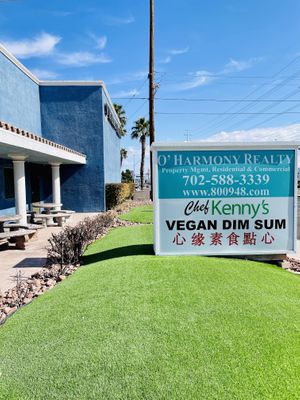 Signage  at Chef Kenny's Vegan Dim Sum in Las Vegas