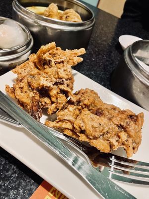 Fried chicken   at Chef Kenny's Vegan Dim Sum in Las Vegas