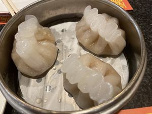 Peanut pork dumpling   at Chef Kenny's Vegan Dim Sum in Las Vegas