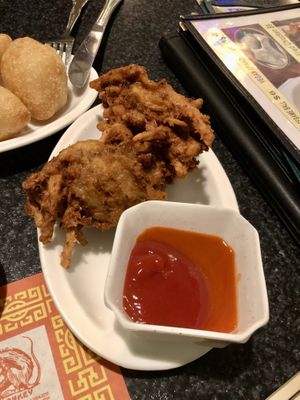 Fried chicken  at Chef Kenny's Vegan Dim Sum in Las Vegas