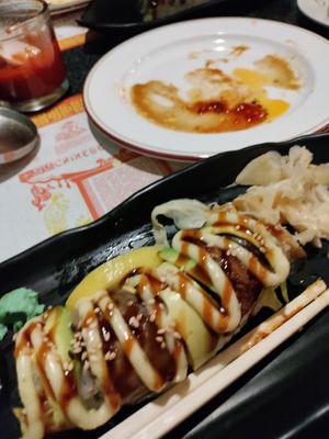 Dragon roll at Chef Kenny's Vegan Dim Sum in Las Vegas