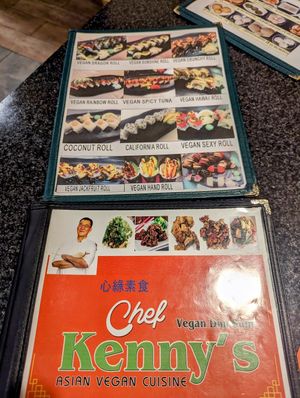 Menu at Chef Kenny's Vegan Dim Sum in Las Vegas