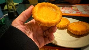 Nom nom  at Chef Kenny's Vegan Dim Sum in Las Vegas