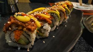 Spicy tunaa  at Chef Kenny's Vegan Dim Sum in Las Vegas