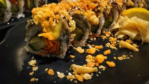 Crunch roll  at Chef Kenny's Vegan Dim Sum in Las Vegas