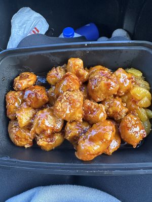 Orange chicken  at Chef Kenny's Vegan Dim Sum in Las Vegas