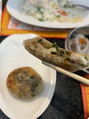 green onion  at Chef Kenny's Vegan Dim Sum in Las Vegas