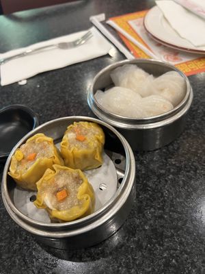 Siu Mai and shrimp dumplings  at Chef Kenny's Vegan Dim Sum in Las Vegas