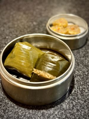 Banana Leaf Sweet Rice  at Chef Kenny's Vegan Dim Sum in Las Vegas