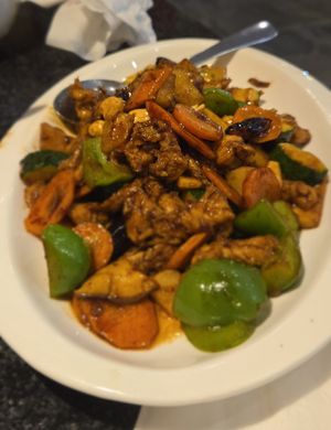 Kung pao v chicken at Chef Kenny's Vegan Dim Sum in Las Vegas
