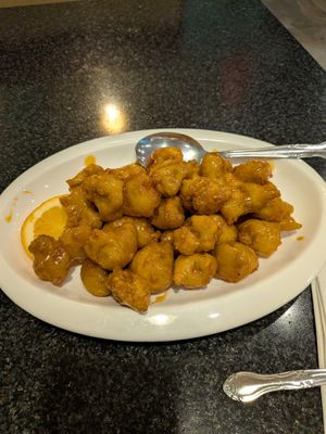 Orange Chicken at Chef Kenny's Vegan Dim Sum in Las Vegas