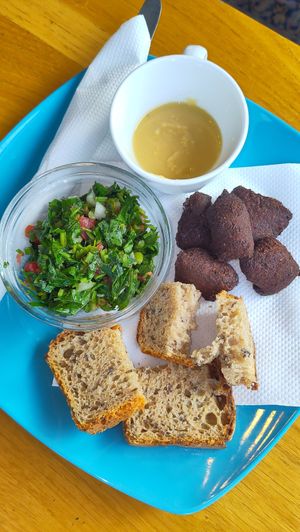 Falafel meal at Darkwood - Craft Beer Garden Imaimoze in Mostar