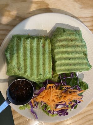 Vegan wrap at Sweet Greens in Abu Dhabi