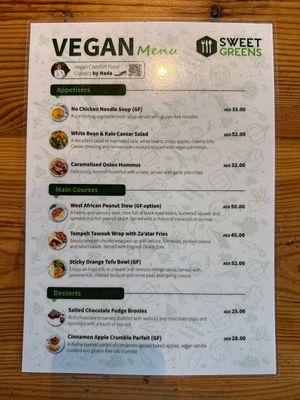 Delicious Vegan Menu at Sweet Greens in Abu Dhabi