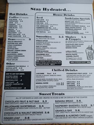 Drinks at North Laine Café in Brighton