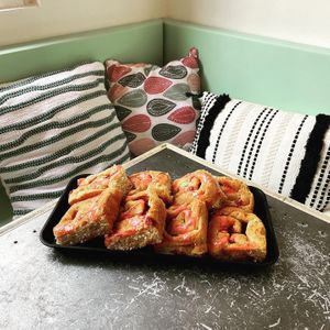 Vegan strawberry rolls at Café Diem in Lorient