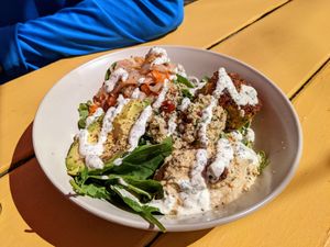 The macro daddy nutrient bowl. at Whyld's Vegan Kitchen in Austin