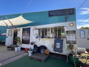 Food truck at Whyld's Vegan Kitchen in Austin