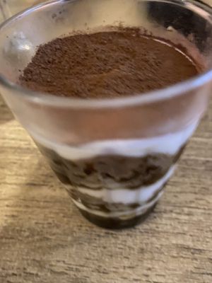 Vegan tiramisu  at Camelia Ododo in Sao Paulo