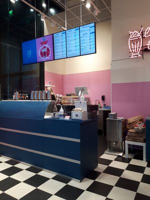 Interior at Kitty's Milkshake Bar in Helsinki