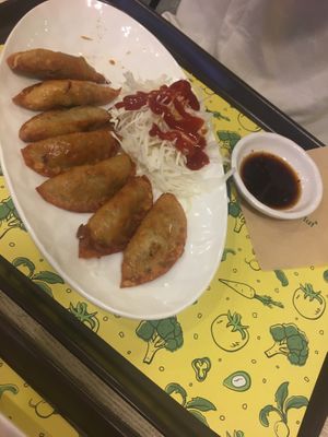 Dumplings at Loving Hut Gangnam-gu - 러빙헛 in Seoul