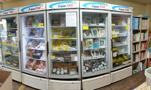 fridge / freezer at Loving Hut Gangnam-gu - 러빙헛 in Seoul