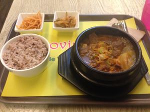 Korean bowl at Loving Hut Gangnam-gu - 러빙헛 in Seoul