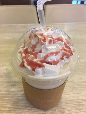 Vanilla Frapuccino. at Loving Hut Gangnam-gu - 러빙헛 in Seoul