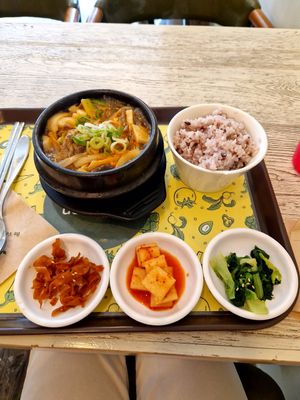 Soymeat ttukbaegi😋 at Loving Hut Gangnam-gu - 러빙헛 in Seoul