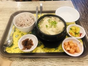 Soft Tofu Stew 💚  at Loving Hut Gangnam-gu - 러빙헛 in Seoul