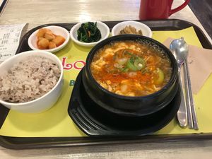 Sun tubu stew at Loving Hut Gangnam-gu - 러빙헛 in Seoul