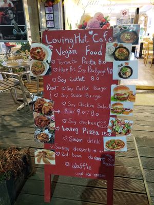 Menu at Loving Hut Gangnam-gu - 러빙헛 in Seoul
