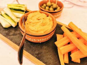 Hummus at Sabor'art Café in Nazare