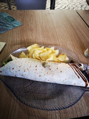 Vegan Wrap at Sabor'art Café in Nazare