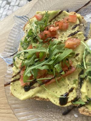 Half a avo toast   at Sabor'art Café in Nazare