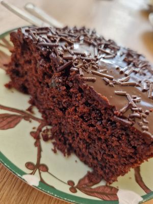 Well, chocolate cake :) at Sabor'art Café in Nazare