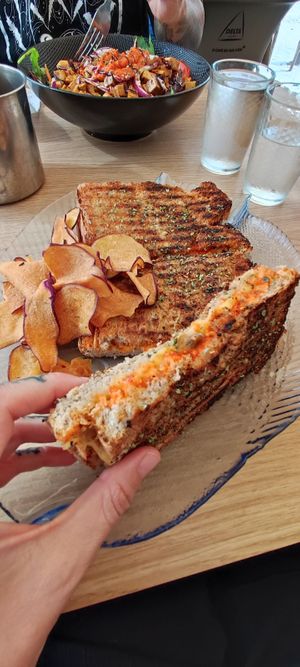 Grilled sandwich 🥪😋 at Sabor'art Café in Nazare