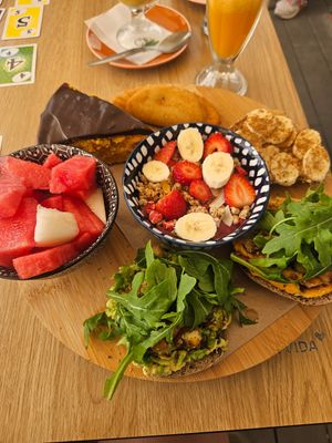 Vegan brunch at Sabor'art Café in Nazare