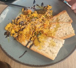 scrambled tofu was amazing at Sabor'art Café in Nazare