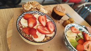 Sweet part at Sabor'art Café in Nazare